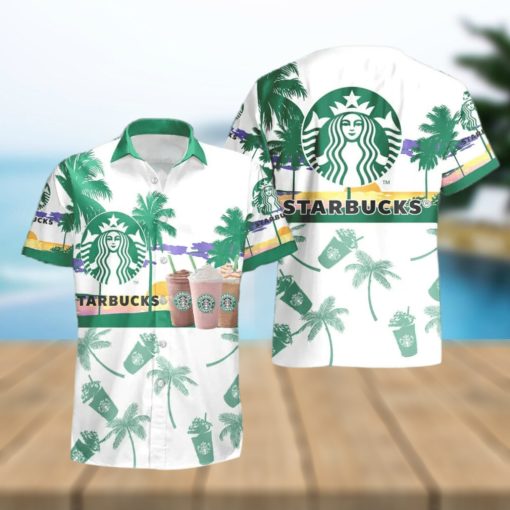 Coffee Tropical Palm Tree Hawaiian Shirt And Shorts For Beach Lovers