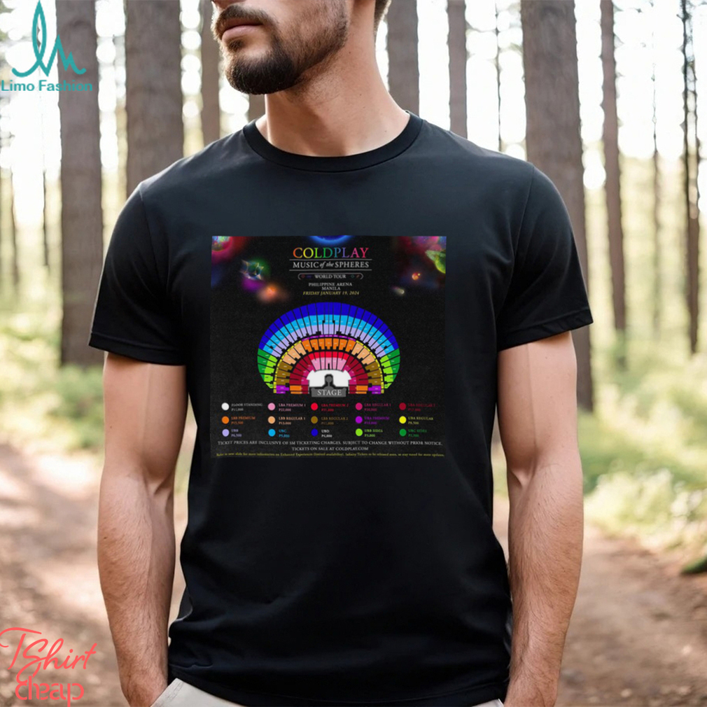 Coldplay Music Of The Spheres American Tour Dates T-Shirt