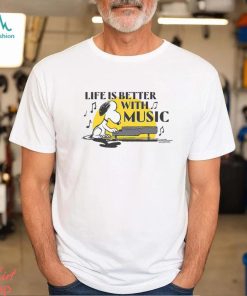 Collections Life is Better with Music T Shirt, Snoopy Music Halloween Sweater