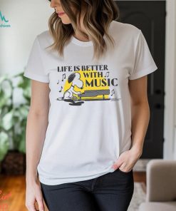 Collections Life is Better with Music T Shirt, Snoopy Music Halloween Sweater
