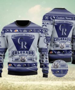 NHL Grinch Drink Up Colorado Avalanche Custom Name And Number Ugly  Christmas Sweater Christmas Gift