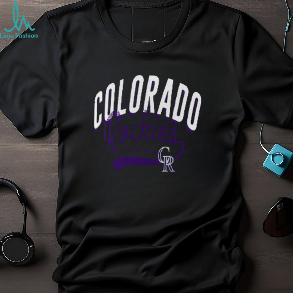 Women's Colorado Rockies G-III 4Her by Carl Banks White Team Graphic V-Neck  Fitted T-Shirt