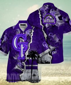 Colorado Rockies MLB Flower Full Printing 3D Hawaiian Shirt