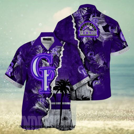 Colorado Rockies MLB Flower Full Printing 3D Hawaiian Shirt