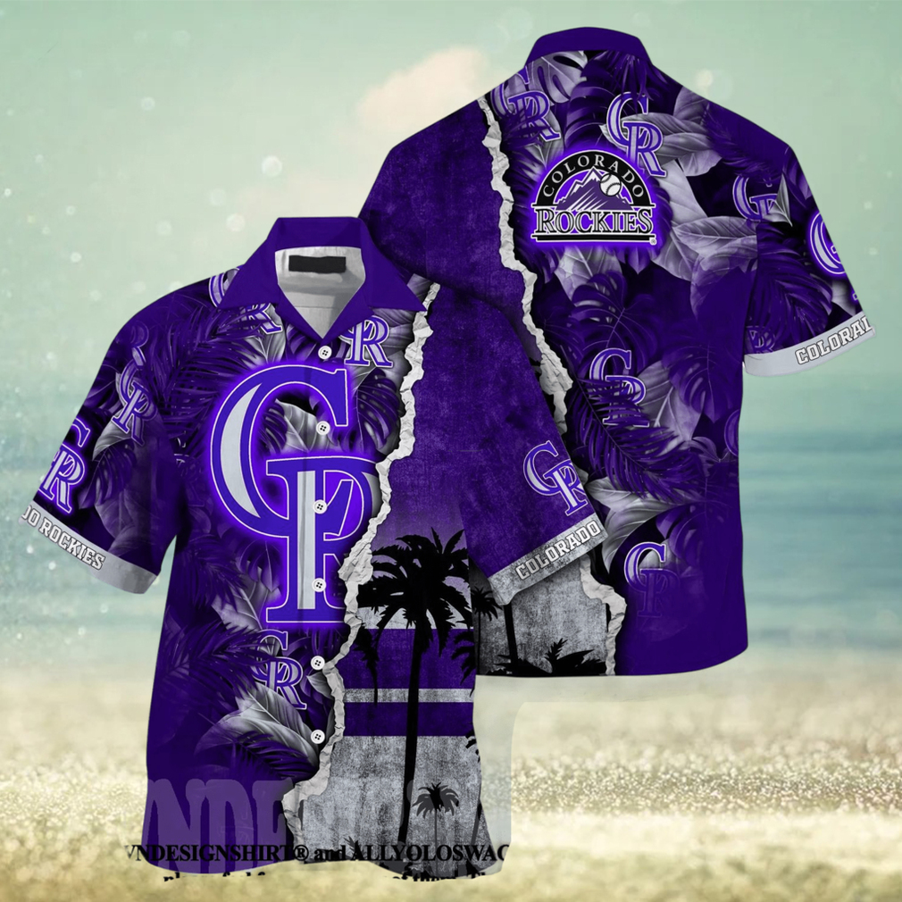 The best selling] Colorado Rockies MLB Floral 3D Full Printed