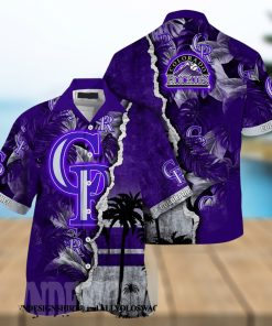 Colorado Rockies MLB Flower Full Printing 3D Hawaiian Shirt