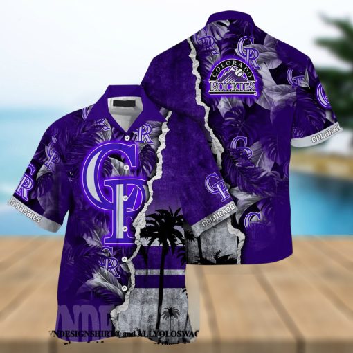 Colorado Rockies MLB Flower Full Printing 3D Hawaiian Shirt