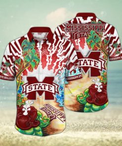 Colorful Aloha NCAA Mississippi State Bulldogs Hawaiian Shirt Summer Vacation Gift