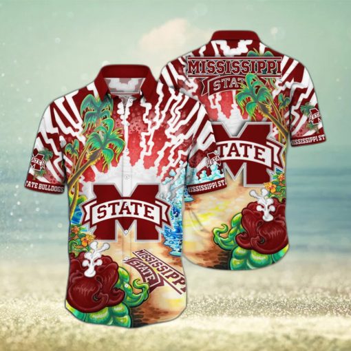 Colorful Aloha NCAA Mississippi State Bulldogs Hawaiian Shirt Summer Vacation Gift