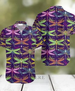 Colorful Dragonflies Insect Aloha Hawaiian Shirts