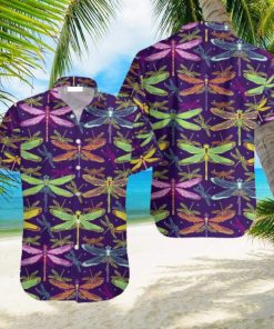 Colorful Dragonflies Insect Aloha Hawaiian Shirts