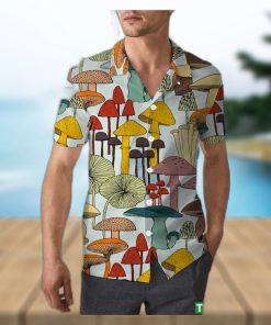 Colorful Mushroom Hippie Style Unisex 3D Hawaiian Shirt Signature Gift For Men And Women Holiday