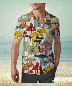 Colorful Mushroom Hippie Style Unisex 3D Hawaiian Shirt Signature Gift For Men And Women Holiday