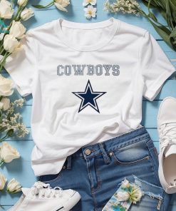 Concepts Sport Dallas Cowboys Women's Pendant French Terry Long Sleeve Top Cream Gray Shirt