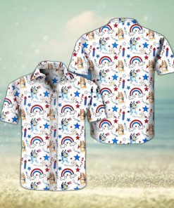 Cool Aloha Bluey Hawaiian Shirt Summer Vacation Gift