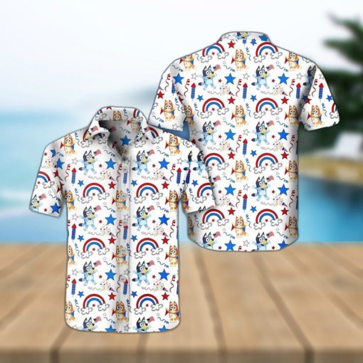 Cool Aloha Bluey Hawaiian Shirt Summer Vacation Gift