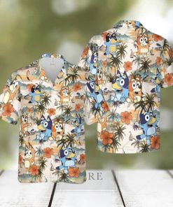 Cool Bluey Hawaiian Shirt Beach Lovers Gift