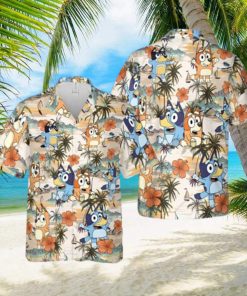 Cool Bluey Hawaiian Shirt Beach Lovers Gift