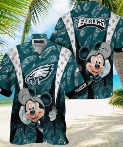 Cool Disney Mickey Mouse Philadelphia Eagles Hawaiian Shirt