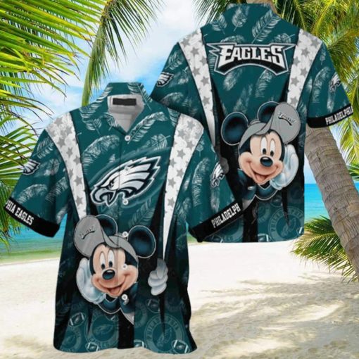 Cool Disney Mickey Mouse Philadelphia Eagles Hawaiian Shirt