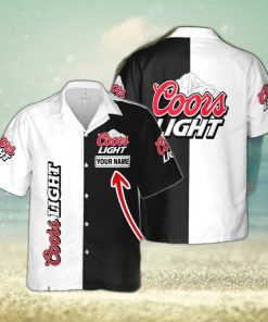 Coors Light Beach Custom Name Hawaiian Shirt Love Beer Gift