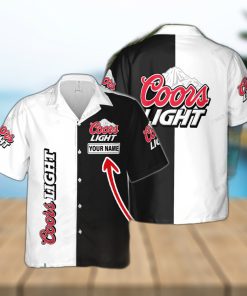 Coors Light Beach Custom Name Hawaiian Shirt Love Beer Gift