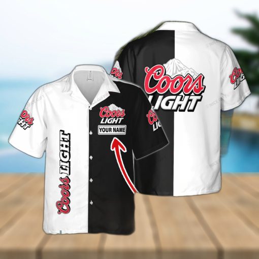 Coors Light Beach Custom Name Hawaiian Shirt Love Beer Gift