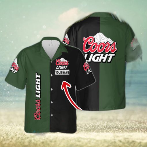 Coors Light Tropical Custom Name Hawaiian Shirt Love Beer Gift