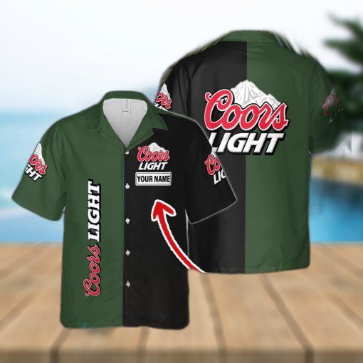 Coors Light Tropical Custom Name Hawaiian Shirt Love Beer Gift