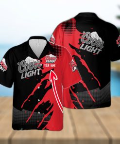 Coors Light Vacation Custom Name Hawaiian Shirt Love Beer Gift