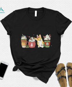 Corgi Coffee Latte Winter Christmas Dog Mom Holiday Shirt