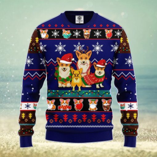 Corgi Cute Noel Mc Ugly Christmas Blue 1 Amazing Gift Men And Women Christmas Gift