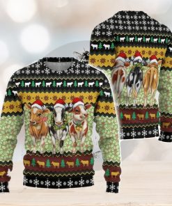 Cow Christmas Lights Ugly Christmas Sweater Men And Women Christmas Gift Sweater