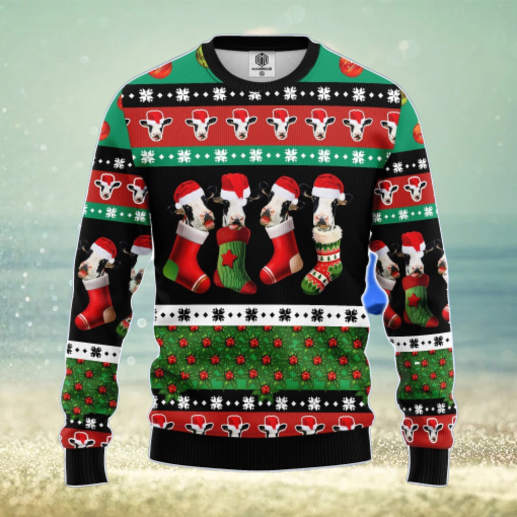 Womens cow sale christmas sweater