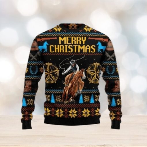 Cowboy v1 Merry Christmas Ugly Christmas Sweater