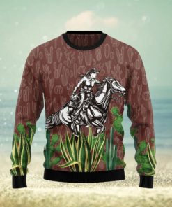 Cowgirl Cactus All Over Print 3D Sweater Gift For Christmas Gift For Xmas