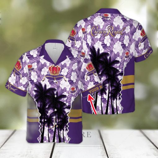 Crown Royal Classic Custom Name Design Hawaiian Shirt For Men And Women Gift Beach