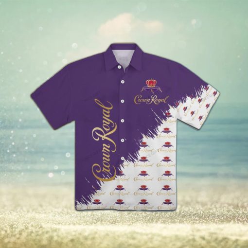 Crown Royal Logo Pattern Paradise Beer Hawaiian Shirt For Men And Women