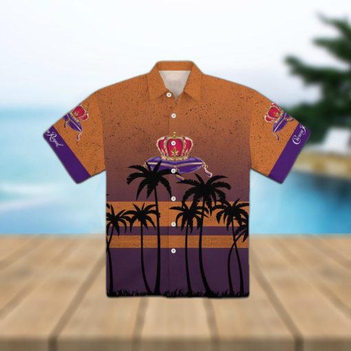 Crown Royal Logo Pattern Print Beer Hawaiian Shirt For Men And Women