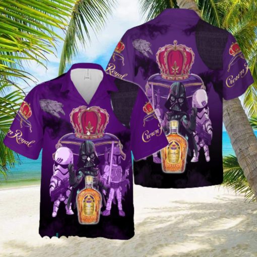 Crown Royal Star Wars Darth Vader Hawaiian 3D Shirt For Men And Women Gift Short Sleeve Beach Shirt