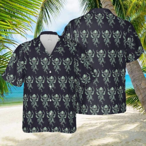 Cthulhu Design Hawaiian 3D Shirt Style 3For Men And Women Gift Short Sleeve Beach Shirt