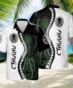 Cthulhu Design Hawaiian 3D Shirt Style 5For Men And Women Gift Short Sleeve Beach Shirt