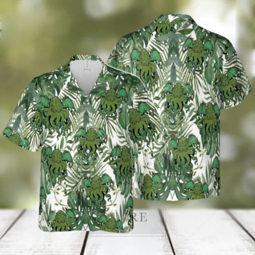 Cthulhu Design Hawaiian 3D Shirt Style 8For Men And Women Gift Short Sleeve Beach Shirt