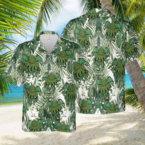 Cthulhu Design Hawaiian 3D Shirt Style 8For Men And Women Gift Short Sleeve Beach Shirt