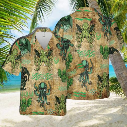 Cthulhu Hawaiian 3D Shirt Style 6 For Men And Women Gift Short Sleeve Beach Shirt