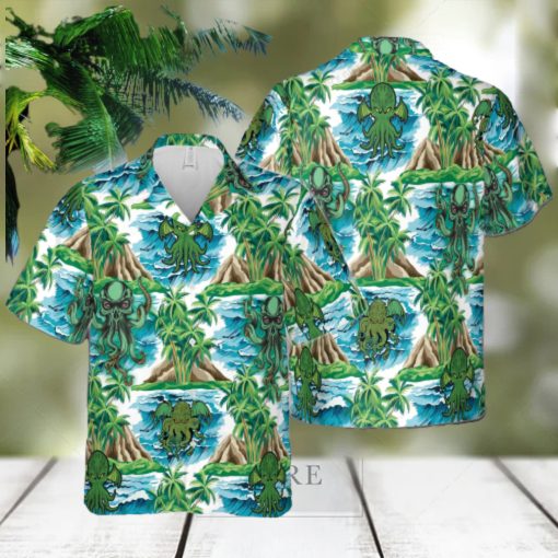 Cthulhu Hawaiian 3D Shirt Style 8 For Men And Women Gift Short Sleeve Beach Shirt