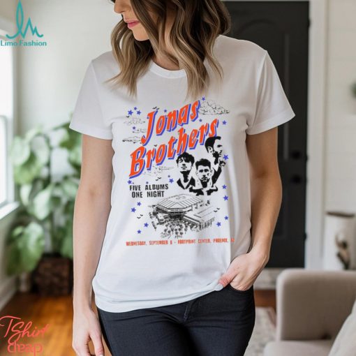 Custom Jonas Brothers Two Sides T Shirt Five Albums One Night Tour 2023 Shirt Classic