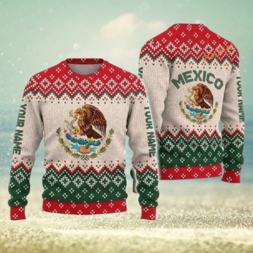 Custom Name Mexican Ugly Christmas Sweater