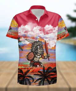 Custom Name San Diego State Aztecs Mens Basketball Sunset Pattern Hawaiian Shirt