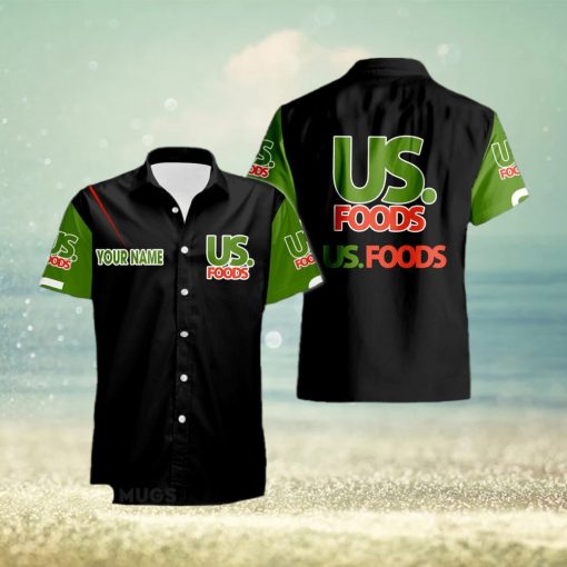 Custom Name US Foods Style 7 Logo Trademark 3D Hawaiian Shirt For Men And Women Gift